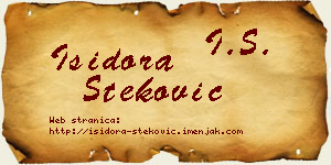 Isidora Steković vizit kartica
